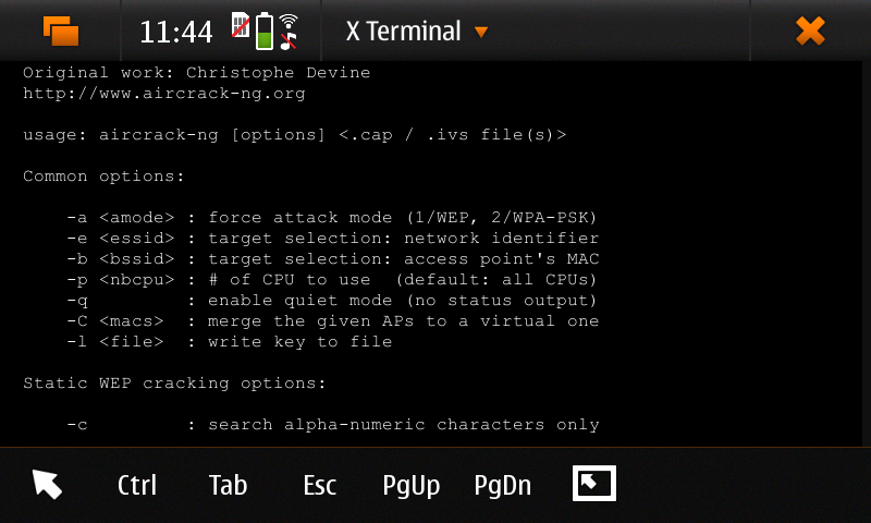 N900  aircrack