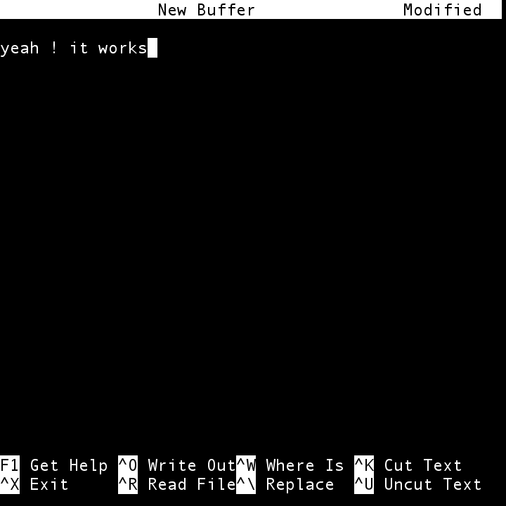 BlackBerry Classic - Nano editor