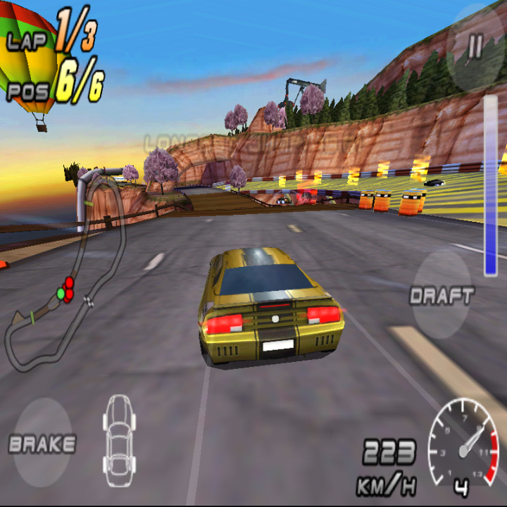 Raging Thunder 2 on BlackBerry Classic